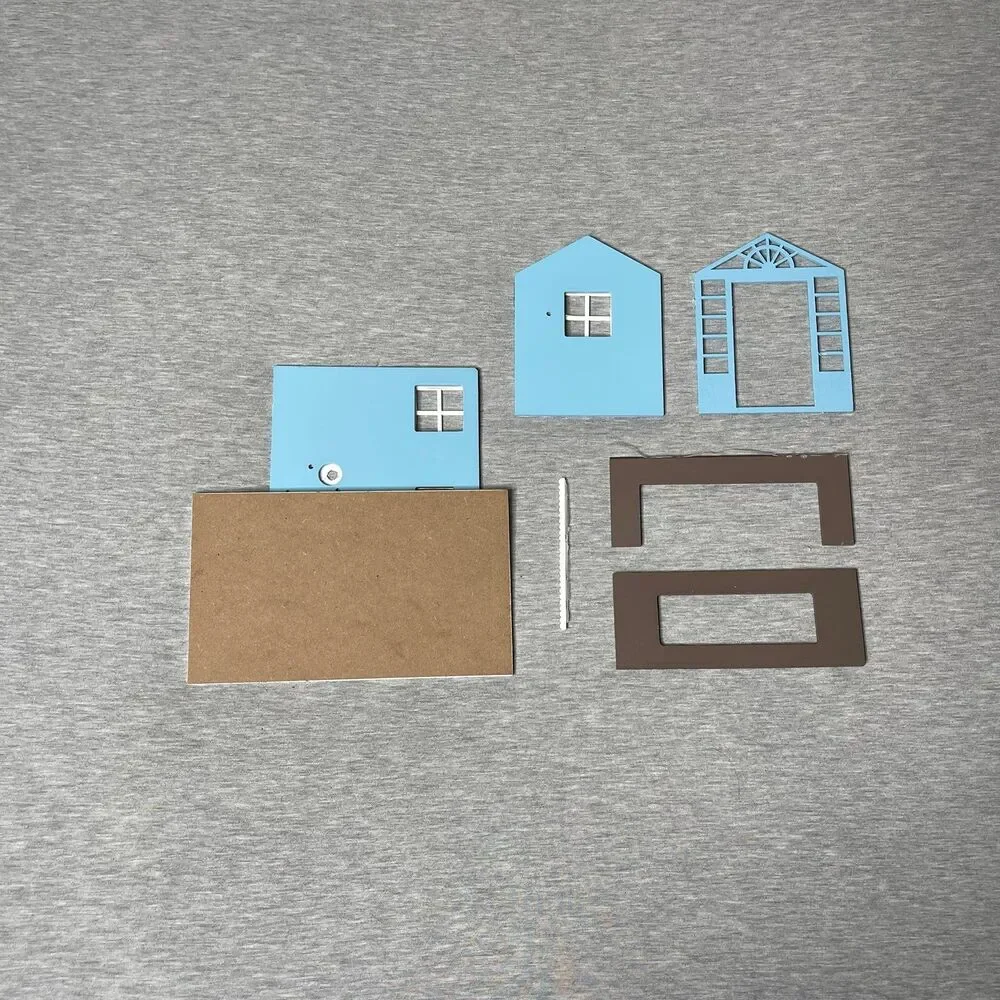 DIY Wooden House Model 7 PCS. Set